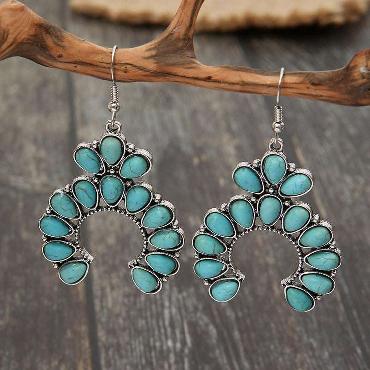 Artificial Turquoise Earrings - Elegant Jewelry - Modish