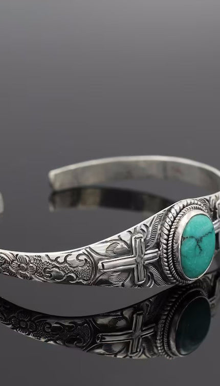 Turquoise Open Bracelet-Modish