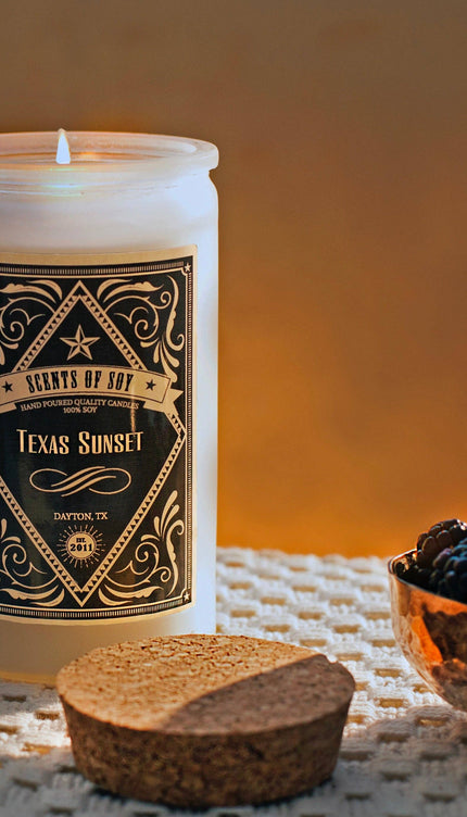 Texas Sunset Rustic Soy Candle