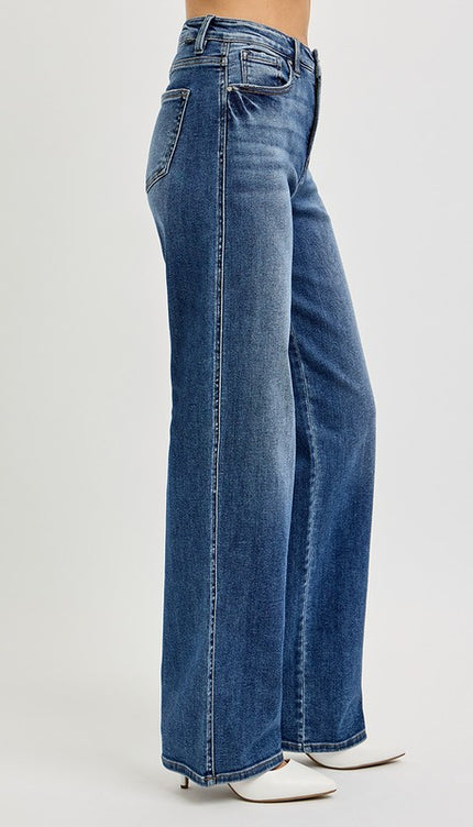 RISEN Full Size Tummy Control High Rise Jeans