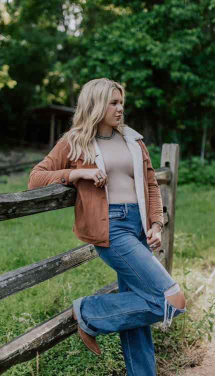 Corduroy Fleece Lined Jacket