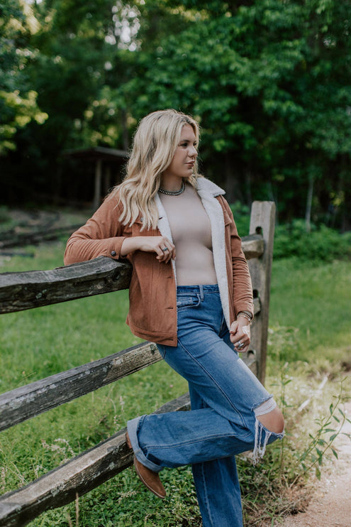 Corduroy Fleece Lined Jacket