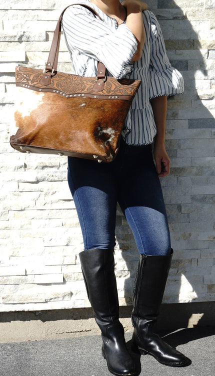 Cowhide Bag Hand bag  