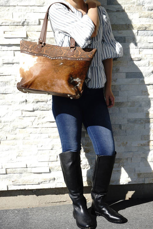 Cowhide Bag Hand bag  