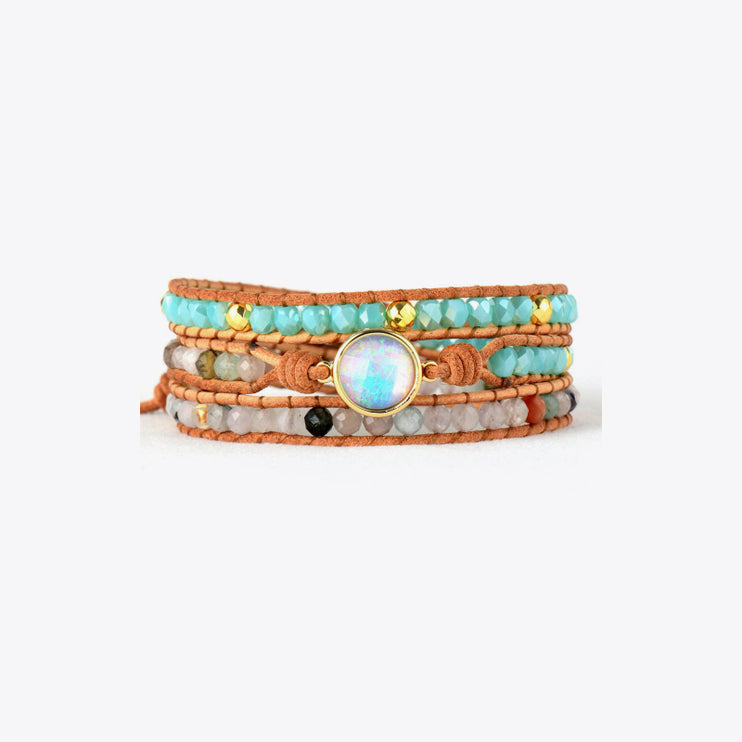 Opal Beaded Layered Bracelet-Modish