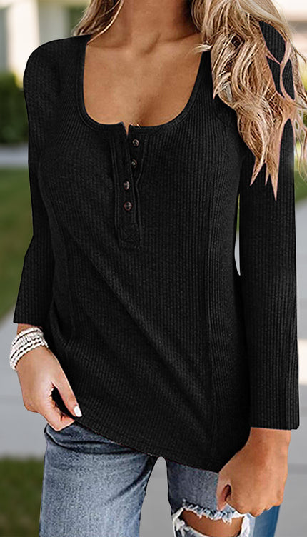 Modish Rustic Chic Scoop Neck Shirt