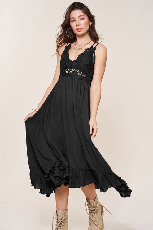 Modish Rustic Chic Long Slip Dress