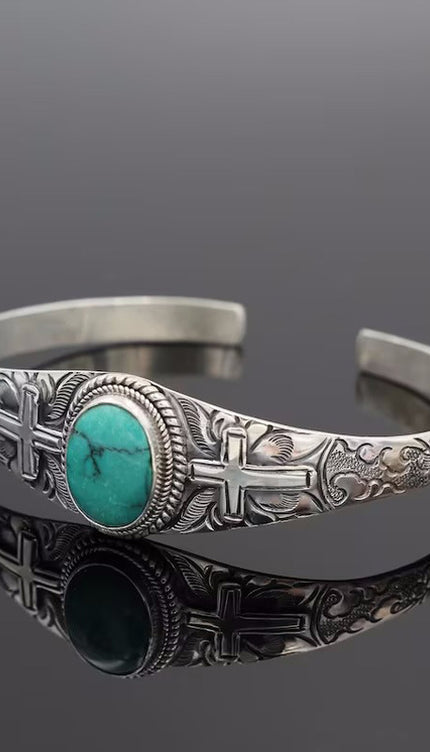 Turquoise Open Bracelet-Modish