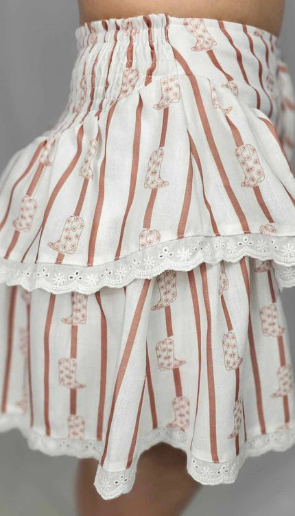 Ruffled Boot Skort