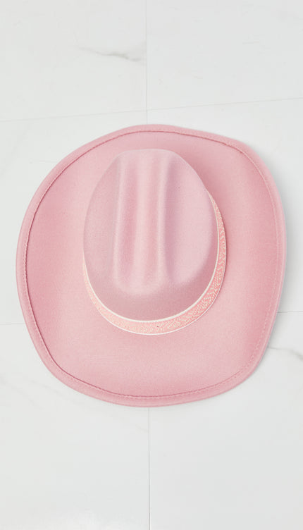 Fame Western Cutie Cowboy Hat in Pink