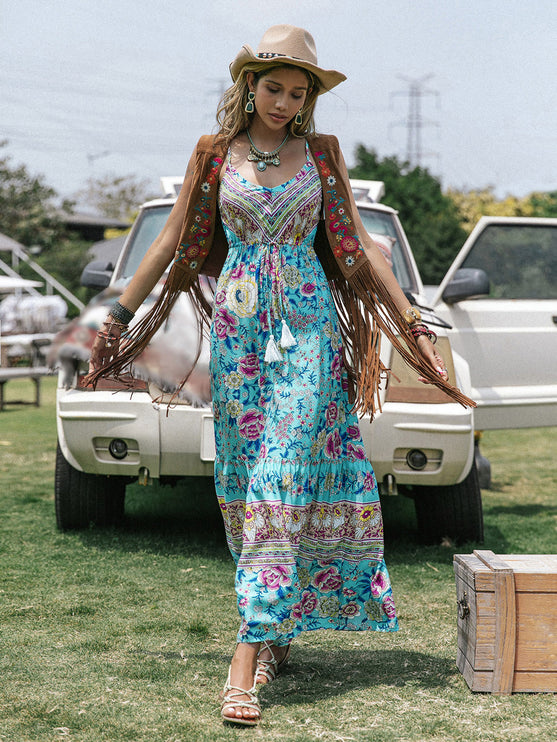 Modish Printed Maxi Dress