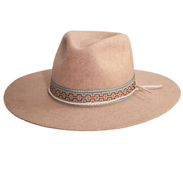 Maldives Moon - Womens Wide Brim Felt Fedora Hat