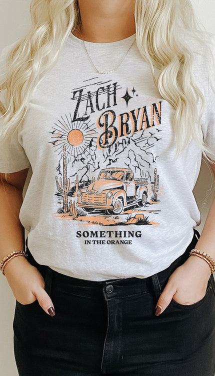 Zach Bryan Something Orange Western Graphic Tee