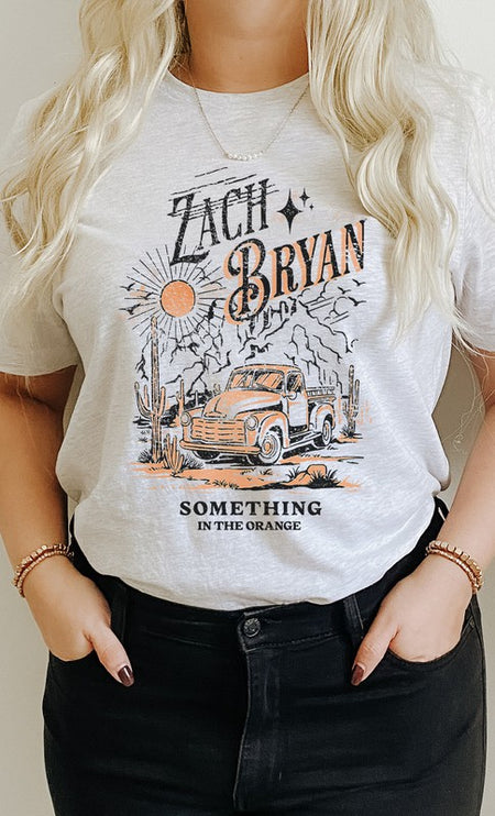 Zach Bryan Something Orange Western Graphic Tee