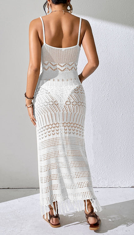 Openwork Cover-Up Dress-Modish