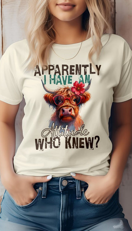 Highland Cow Funny Quote Graphic Tee