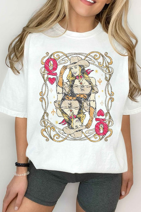 WESTERN QUEEN OF HEARTS GRAPHIC TEE