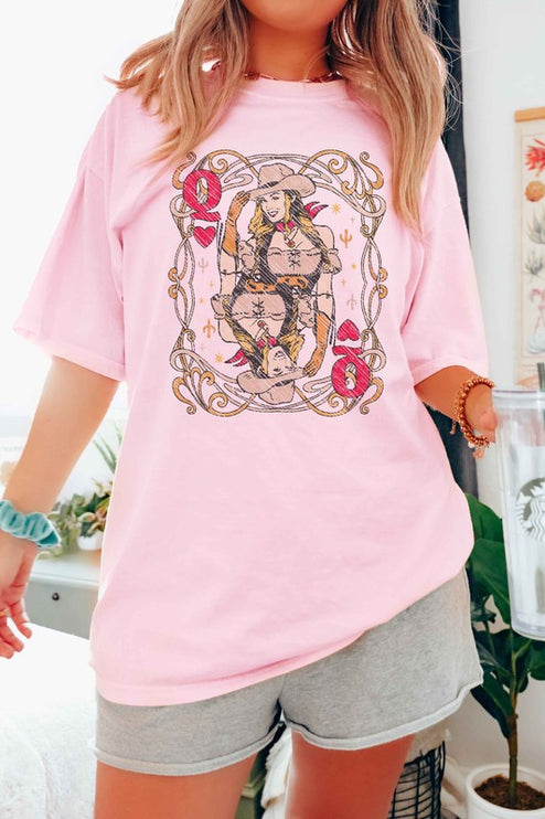 WESTERN QUEEN OF HEARTS GRAPHIC TEE