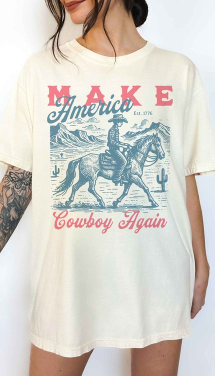 Modish Make America Cowboy Again T-Shirt