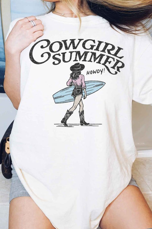 Modish Cowgirl Summer Graphic T-Shirt