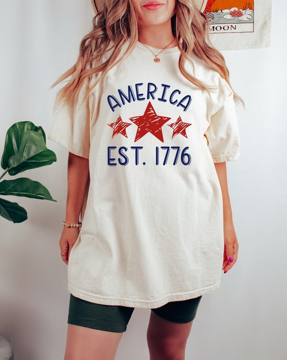 America Est 1776 Comfort Color Tee