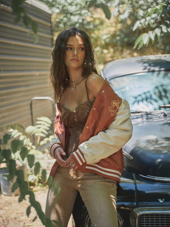 Suede Embroidered Western Tank