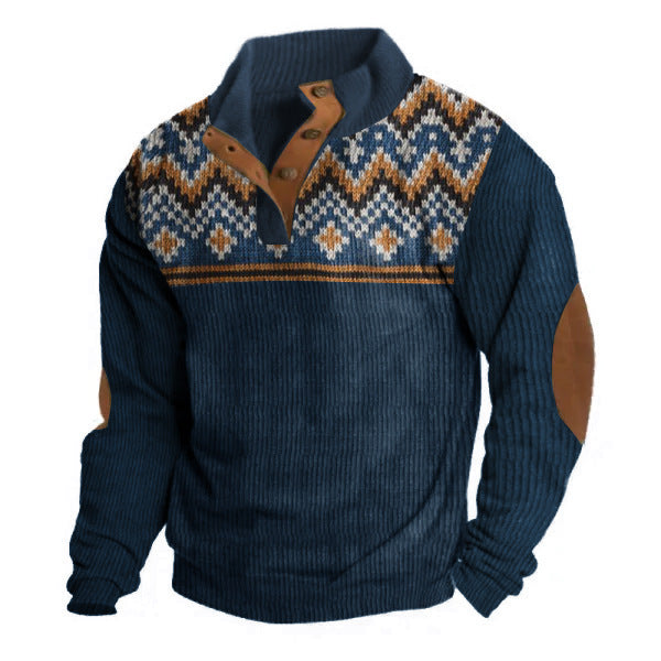 Comfortable Men's Long-Sleeved Sweater