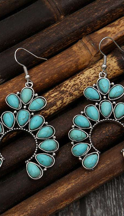 Artificial Turquoise Earrings - Elegant Jewelry - Modish