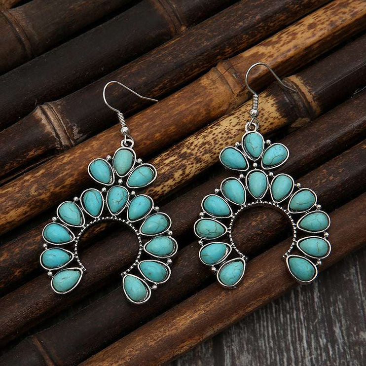 Artificial Turquoise Earrings - Elegant Jewelry - Modish