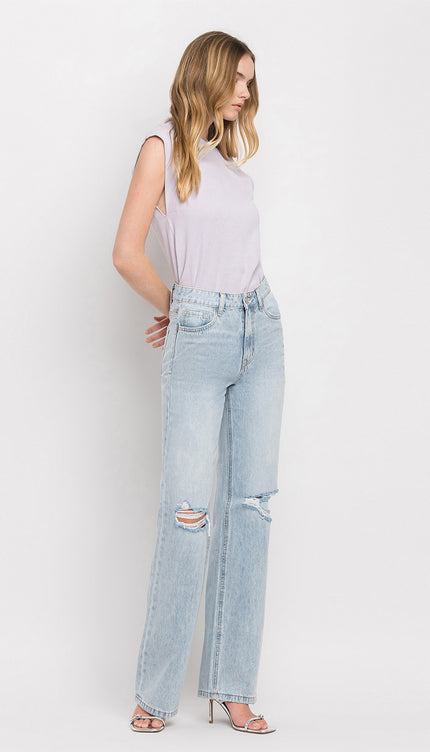 Vervet by Flying Monkey 90'S Vintage Super High Rise Flare Jeans-Modish