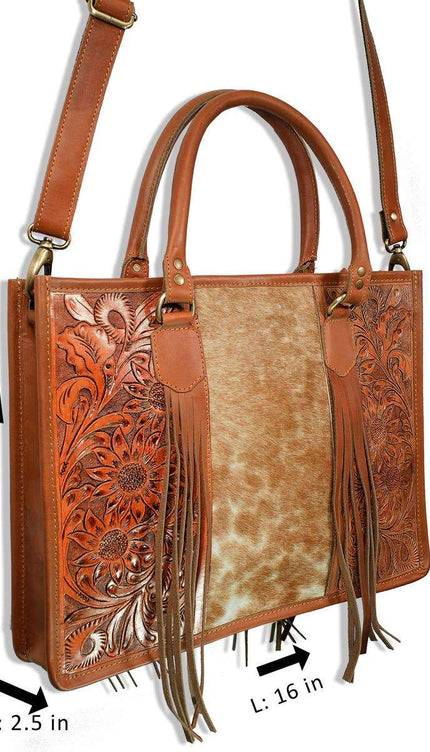 Womens leather tote