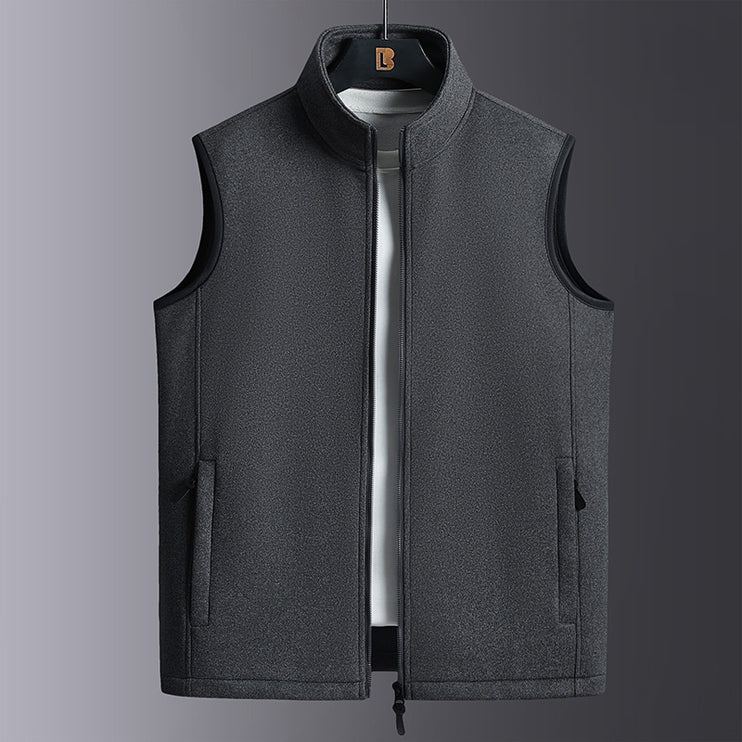 Fleece-Lined Thickened Vest Coat