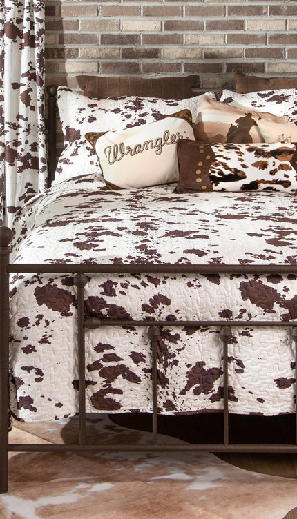 Wrangler Cowhide Quilt Set