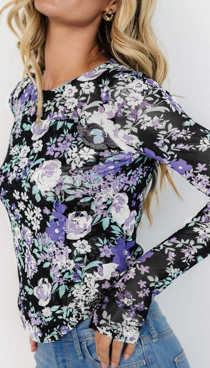 Floral Long Sleeve Blouse