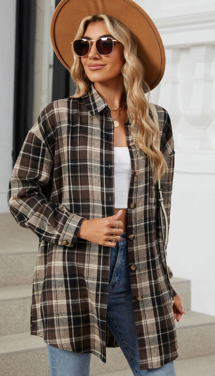 Modish Plaid Long Sleeve Shirt