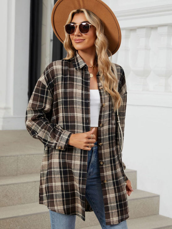 Modish Plaid Long Sleeve Shirt