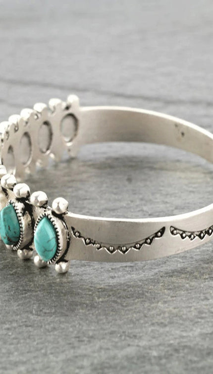 Turquoise Open Bracelet-Modish