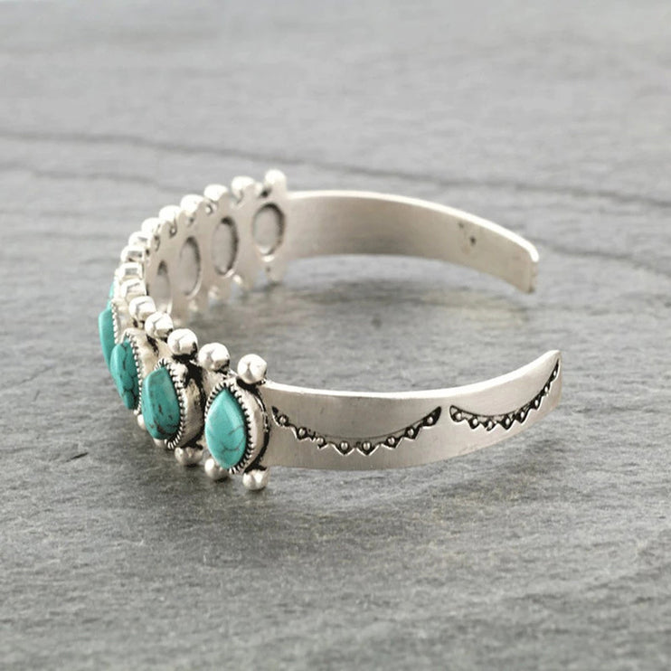 Turquoise Open Bracelet-Modish