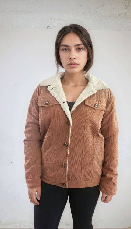 Corduroy Fleece Lined Jacket