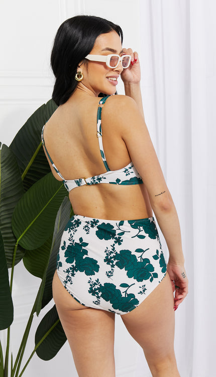 Marina West Swim Take A Dip Twist High-Rise Bikini in Forest-Modish