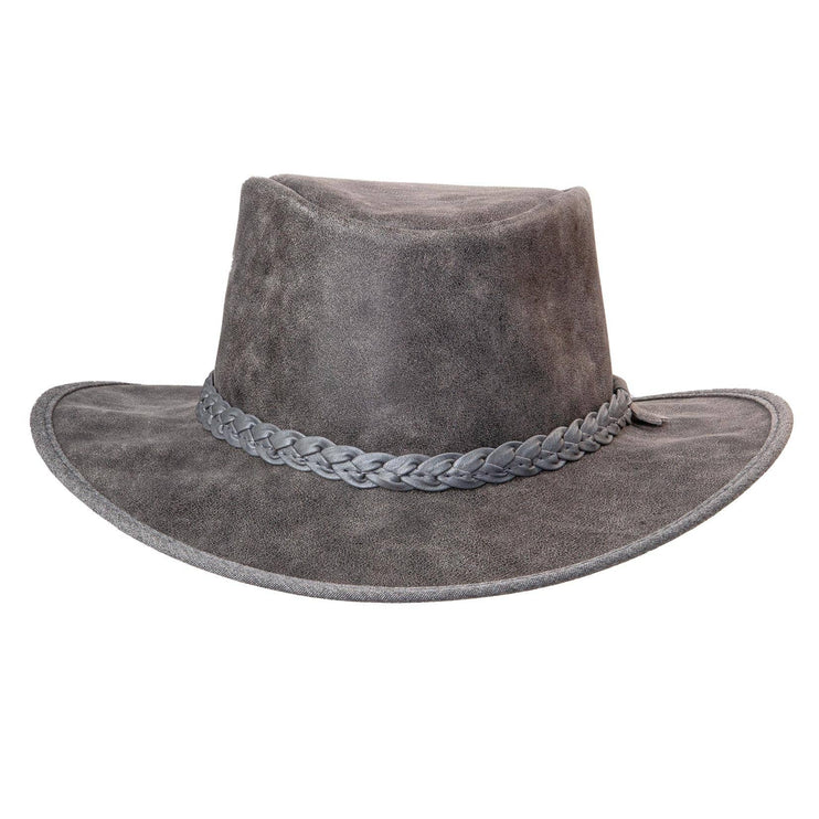 Crusher - Womens Leather Crushable Outback Hat