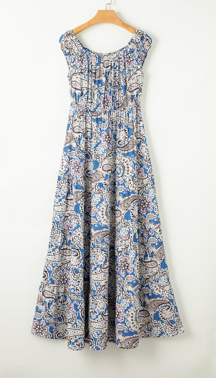 Modish Print Off-Shouder Dress