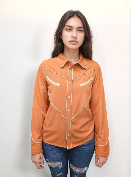 Pearl Snap Button Up LS Shirt