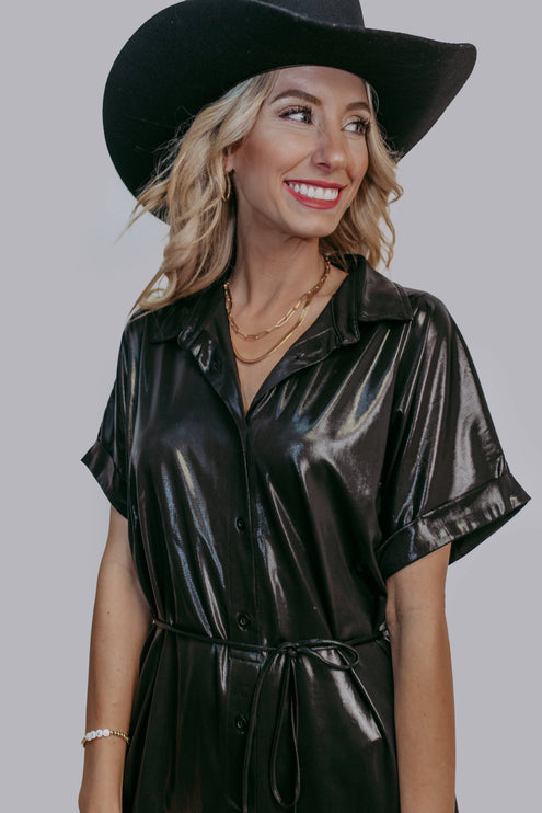 Howdy Shirt Romper Dress