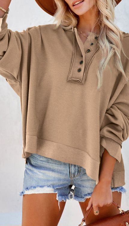 Exposed Seam Long Sleeve Hoodie