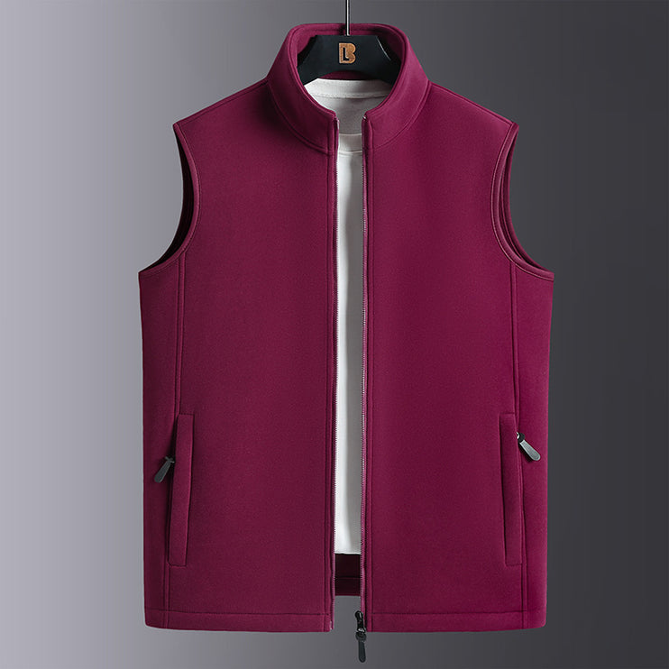 Fleece-Lined Thickened Vest Coat