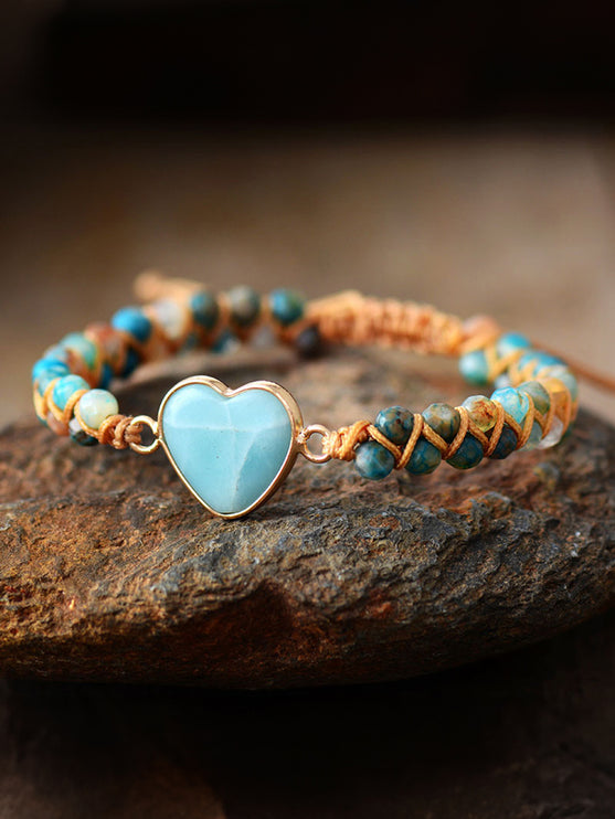 Heart Shape Beaded Bracelet-Modish