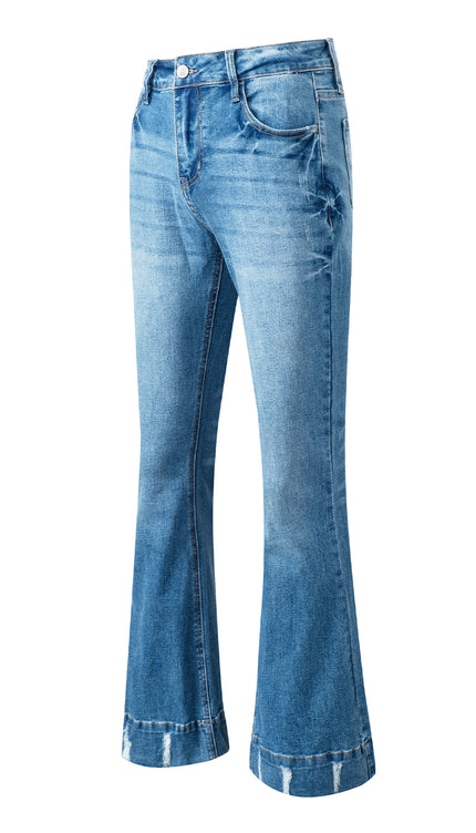 Modish Bootcut Jeans with Pockets