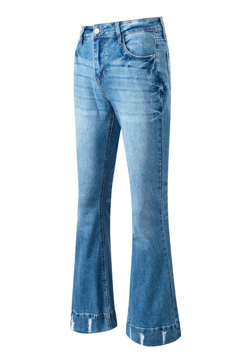 Modish Bootcut Jeans with Pockets