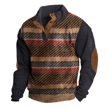 Comfortable Men's Long-Sleeved Sweater